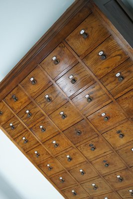 Large Dutch Oak Apothecary Cabinet with Enamel Shields, 1900s-XO-1778192