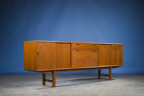 Large Dutch Teak Sideboard with Bar from Fristho, 1960s-ZZH-909382