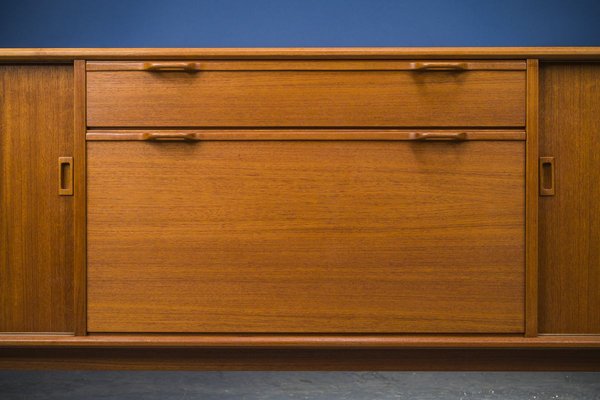 Large Dutch Teak Sideboard with Bar from Fristho, 1960s-ZZH-909382