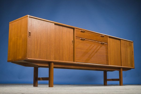 Large Dutch Teak Sideboard with Bar from Fristho, 1960s-ZZH-909382