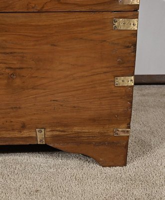 Large End of 19th Century Teak Naval Trunk-RVK-1798760