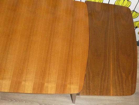 Large Extendable Dining Table in Walnut, 1960s-AFE-1799461