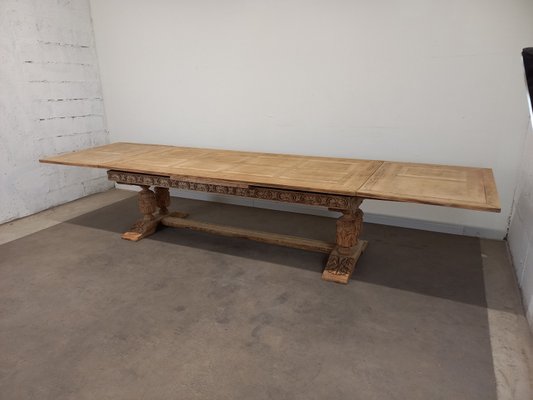 Large Extending Monastery Table, 1950s-TUK-2033758