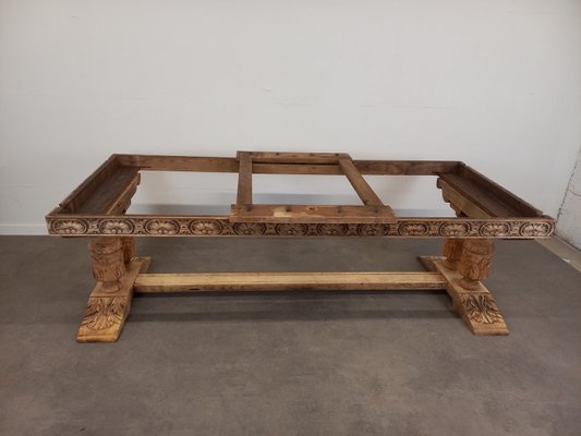 Large Extending Monastery Table, 1950s-TUK-2033758