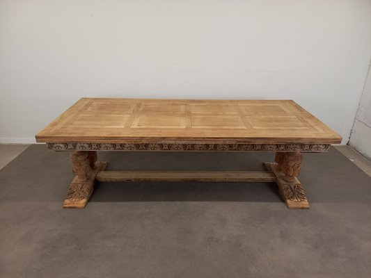 Large Extending Monastery Table, 1950s-TUK-2033758