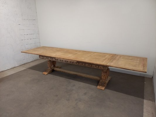 Large Extending Monastery Table, 1950s-TUK-2033758