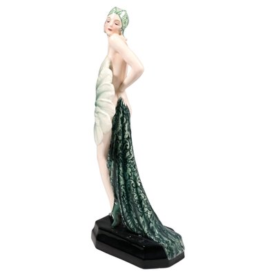 Large Fan Lady Figurine by Stephan Dacon, 1930-EMT-1750669