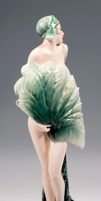 Large Fan Lady Figurine by Stephan Dacon, 1930-EMT-1750669