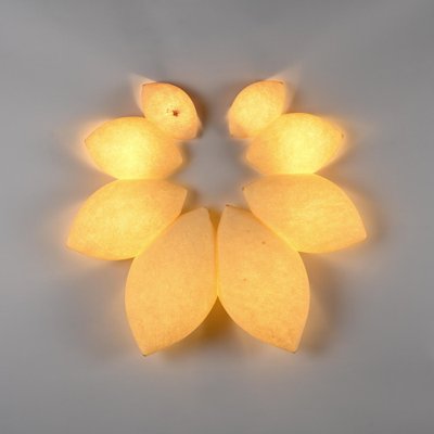 Large Felt Wall Light, Denmark, 1970s-GJR-1722546