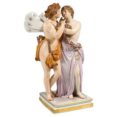 Large Figurine Group by C.G. Juechtzer for Meissen Porcelain, 1860-EMT-1750672