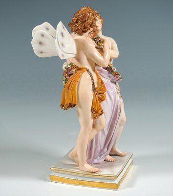 Large Figurine Group by C.G. Juechtzer for Meissen Porcelain, 1860-EMT-1750672