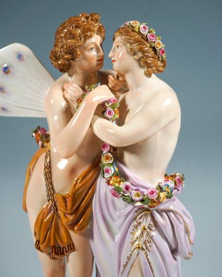 Large Figurine Group by C.G. Juechtzer for Meissen Porcelain, 1860-EMT-1750672