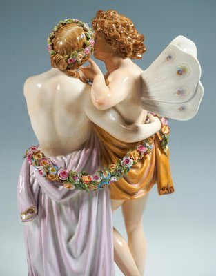 Large Figurine Group by C.G. Juechtzer for Meissen Porcelain, 1860-EMT-1750672