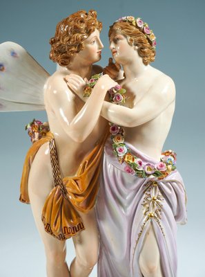 Large Figurine Group by C.G. Juechtzer for Meissen Porcelain, 1860-EMT-1750672