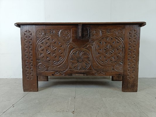 Large Flemish Oak Chest, 1700-IRH-1819290