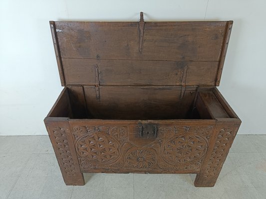 Large Flemish Oak Chest, 1700-IRH-1819290