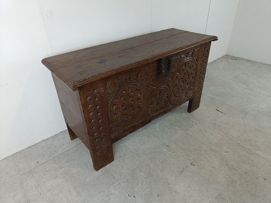 Large Flemish Oak Chest, 1700-IRH-1819290