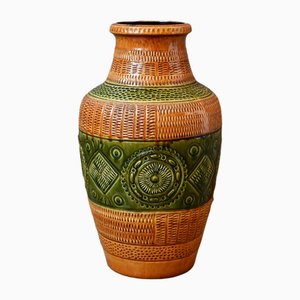 Large Floor Vase with Ethnic Decorations from Bay Keramik, 1960s-AIU-1780350