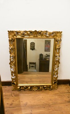 Large Florentine Giltwood Wall Mirror, 1930s-CTD-1752521