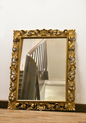 Large Florentine Giltwood Wall Mirror, 1930s-CTD-1752521