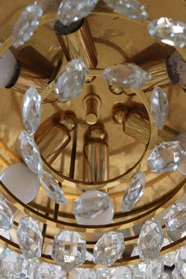 Large Flush Mount Chandelier in Crystal & Brass from Lobmeyr / Bakalowits & Sons-DEK-932572