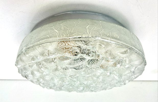 Large Flush Mount in Organic Bubble Pattern Glass from Doria Leuchten, 1960s-WZZ-1405379