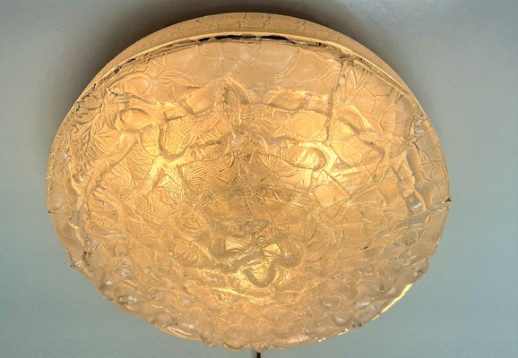 Large Flush Mount in Organic Bubble Pattern Glass from Doria Leuchten, 1960s-WZZ-1405379