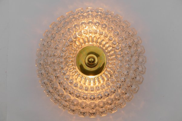 Large Flush Mount Lamp in Glass from Limburg, Germany, 1960s-KQB-1812927