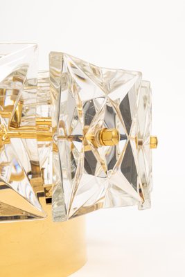 Large Flushmount Faceted Crystal Light Fixture from Kinkeldey, Germany, 1970s-UGR-1095628