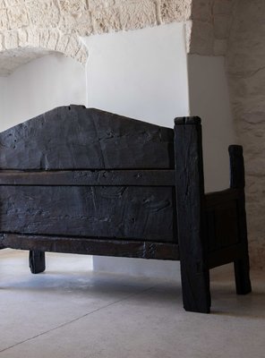 Large Folk Art Bench, 18th Century-PPI-2021415