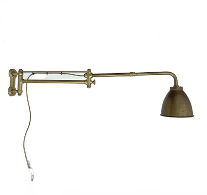 Large French Art Deco Industrial Wall Light, 1940s-GUT-2036715