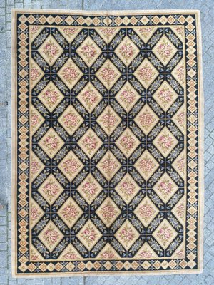 Large French Aubusson Knotted Rug-YMM-1195076