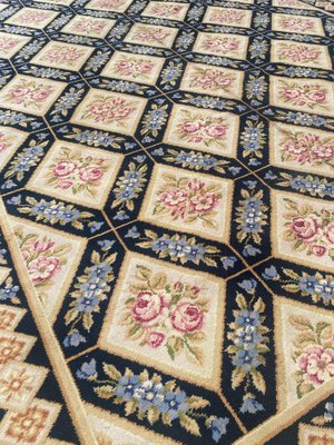 Large French Aubusson Knotted Rug-YMM-1195076