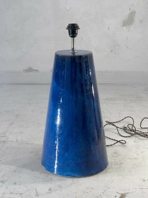 Large French Ceramic Floor Lamp, 1980s-NLF-807586