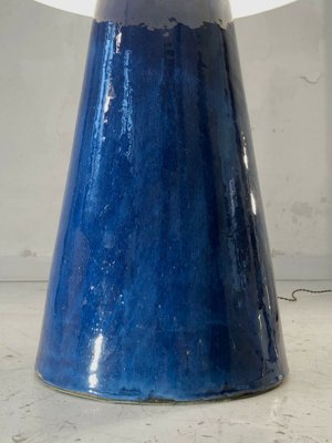 Large French Ceramic Floor Lamp, 1980s-NLF-807586