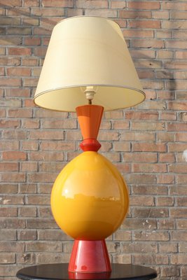 Large French Ceramic Table Lamp from Lampes d""Albret, 1990s-XIJ-792824