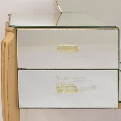 Large French Coiffeuse Glass Dressing Table for Ledies, 1950s-YVI-1739084