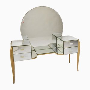 Large French Coiffeuse Glass Dressing Table for Ledies, 1950s-YVI-1739084