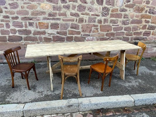 Large French Country Farm Table, 1960s-GQM-1737338