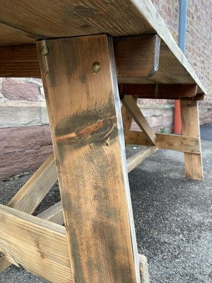 Large French Country Farm Table, 1960s-GQM-1737338