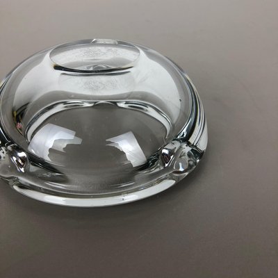 Large French Lucid Crystal Glass Shell Bowl Ashtray from Art Vannes, France, 1970s-QZ-1110843