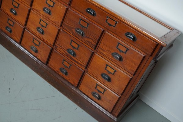 Large French Parisian Pitch Pine Bijouterie Shop Counter / Cabinet, 1930s-XO-1784673