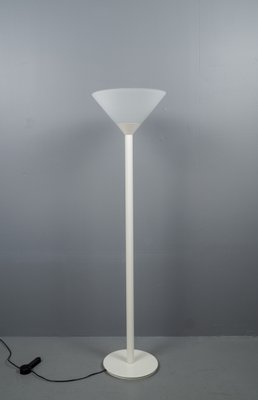 Large Futuristic German Mouth-Blown Frosted Glass Floor Lamp from Limburg, 1960s-VLO-1167869