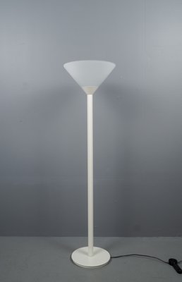 Large Futuristic German Mouth-Blown Frosted Glass Floor Lamp from Limburg, 1960s-VLO-1167869