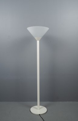 Large Futuristic German Mouth-Blown Frosted Glass Floor Lamp from Limburg, 1960s-VLO-1167869