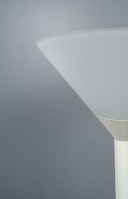 Large Futuristic German Mouth-Blown Frosted Glass Floor Lamp from Limburg, 1960s-VLO-1167869