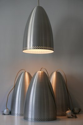 Large German Aluminium Pendant Lamp, 1970s-WPT-548197