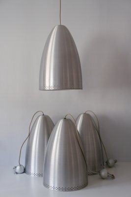 Large German Aluminium Pendant Lamp, 1970s-WPT-548197