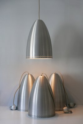 Large German Aluminium Pendant Lamp, 1970s-WPT-548197