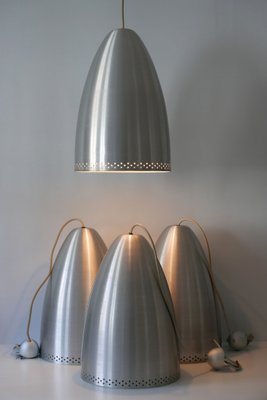 Large German Aluminium Pendant Lamp, 1970s-WPT-548197